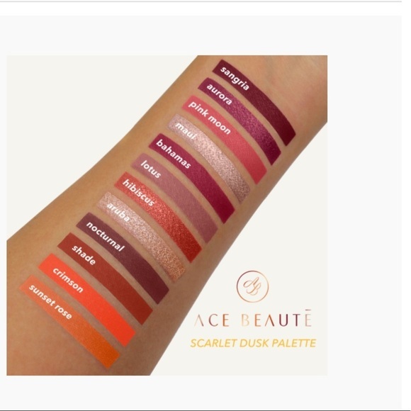Ace‎ Beaute’ scarlet dusk eyeshadow palette new - Picture 1 of 8
